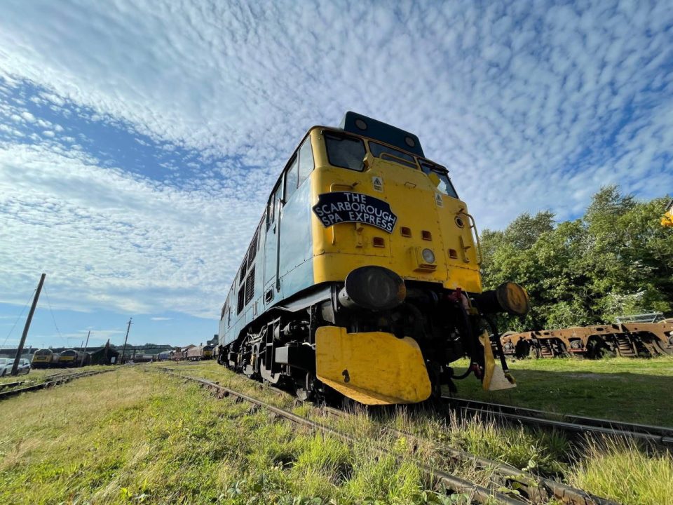 Class 31 31128 at Carnforth Steamtown