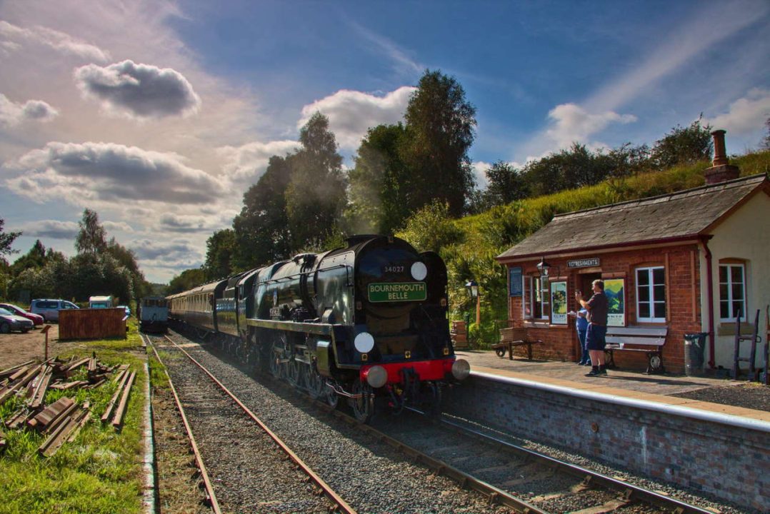 34027 Taw Valley at Eardington on the Severn Valley Railway