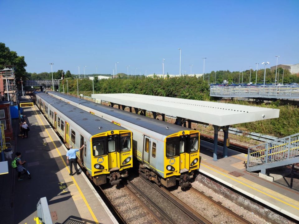 Merseyrail Class Class 508s at Birkenhead North