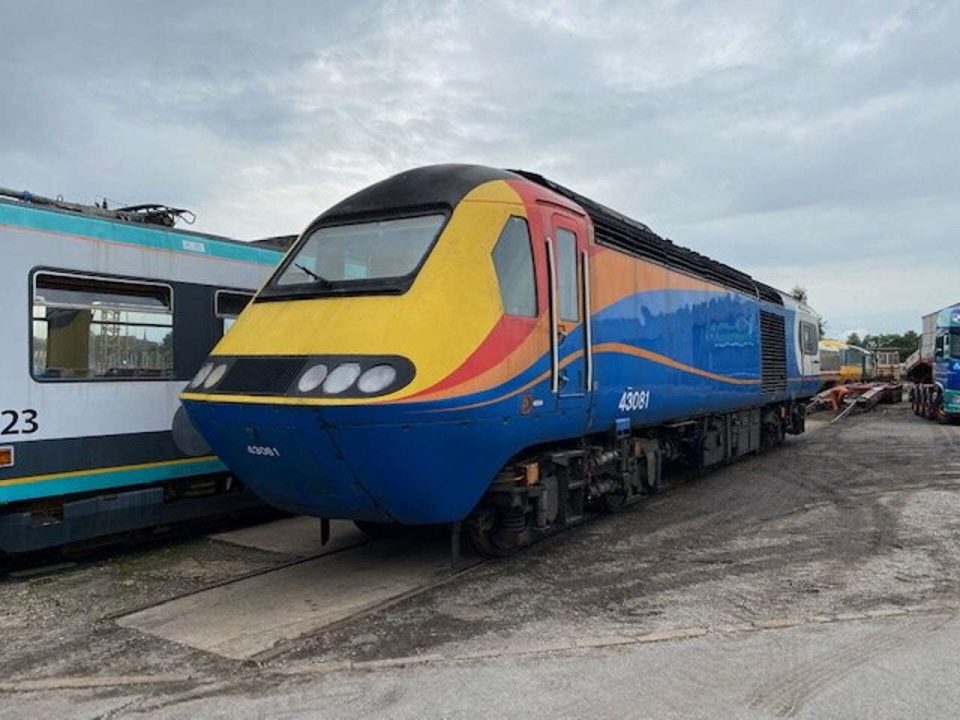 43081 upon arrival at Crewe Heritage Centre