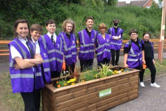 School students adopt Wythall station to give it a vibrant new look