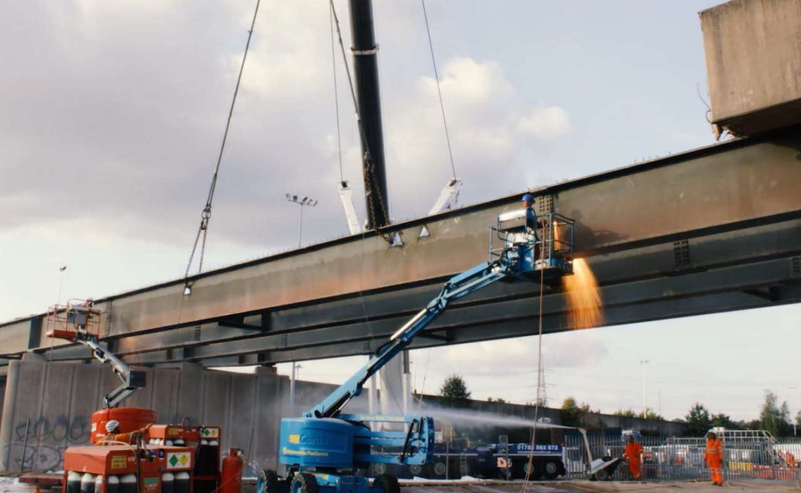 A47 Heartlands Bridge near Birmingham demolished