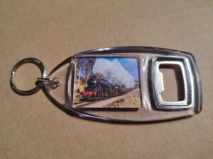 Bottle opener with Black 5 steam locomotive 45212 and 45596 Bahamas