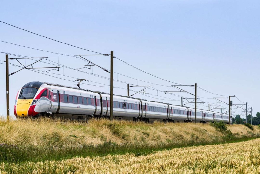 LNER Azuma on the line