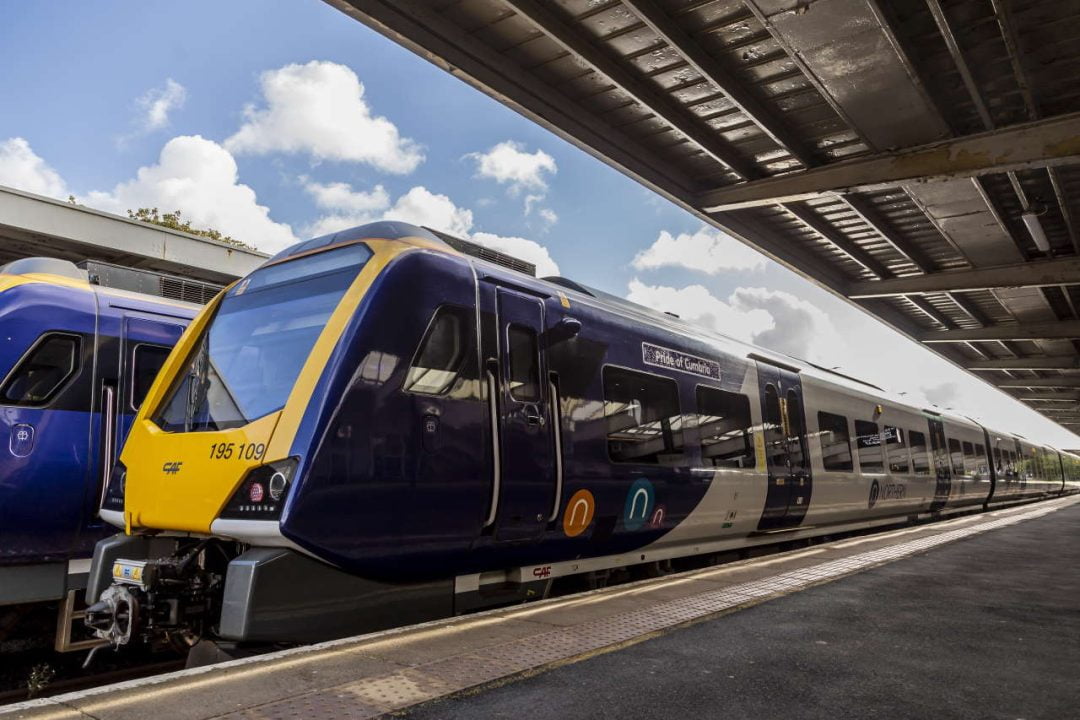 Northern Train named Pride of Cumbria