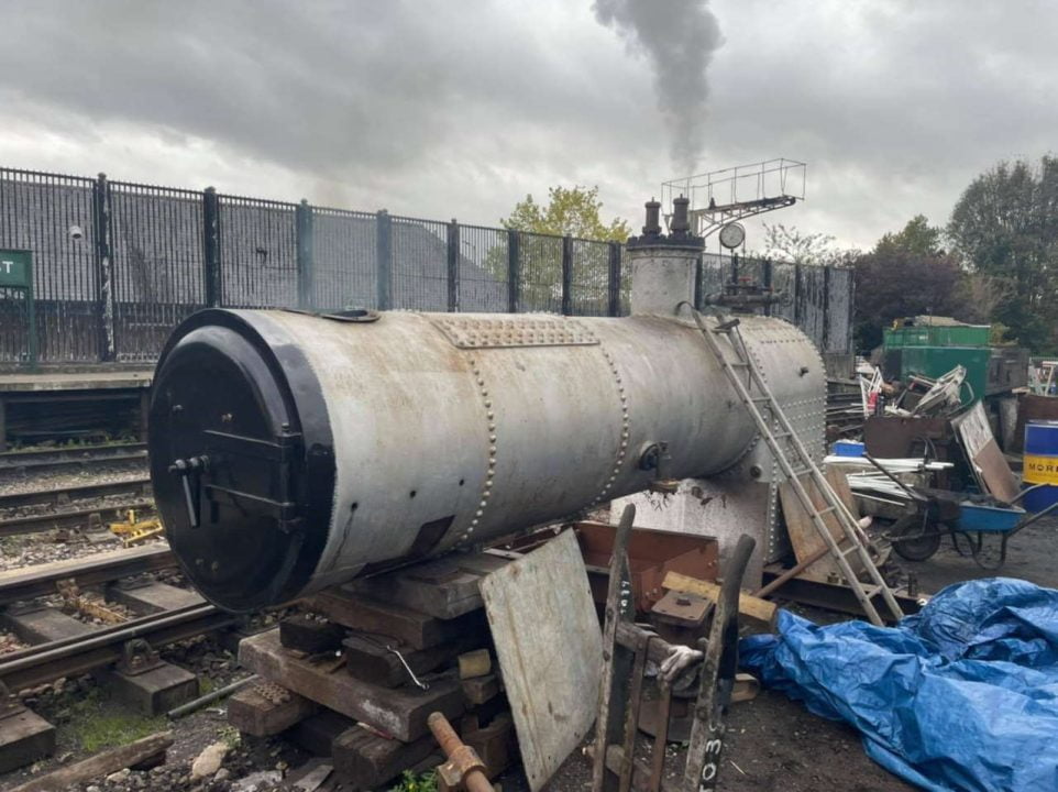 Lady Ingrid's boiler reaching working pressure