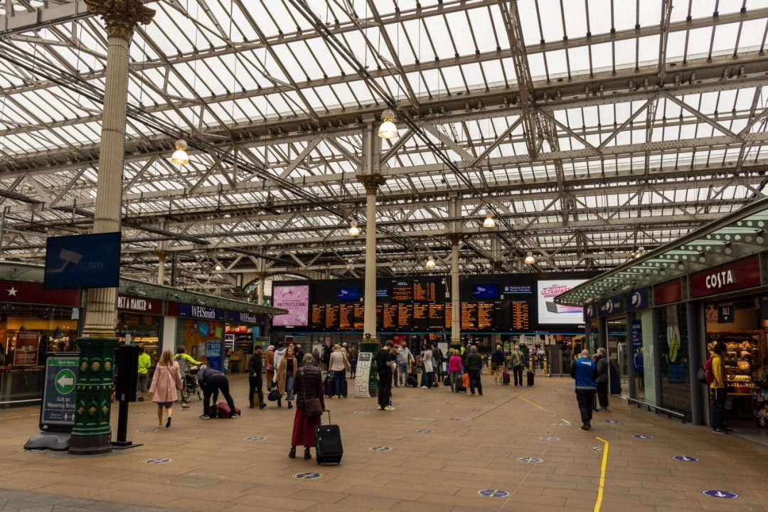 Edinburgh Waverley station passengers