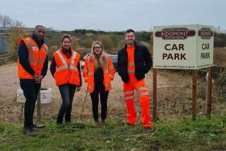 Ridgmont station gets tidied up as rail workers and community volunteers team up to celebrate the 175th anniversary of the Marston Vale line