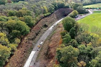 Hastings line reopens following landslip prevention project