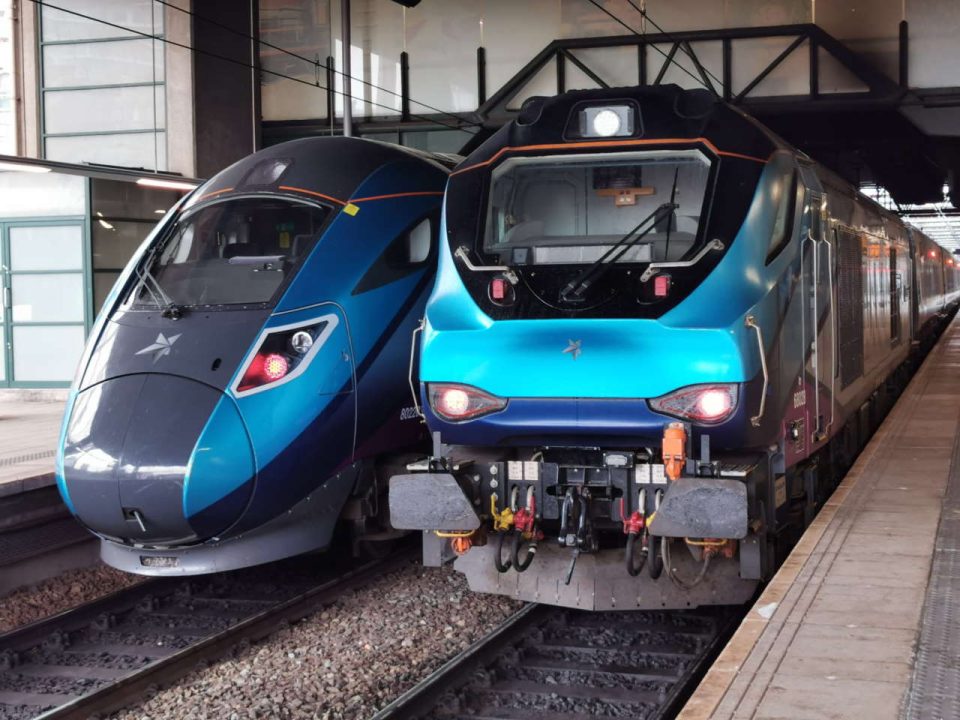 TransPennine Express 802 and Class 68 at Manchester Victoria