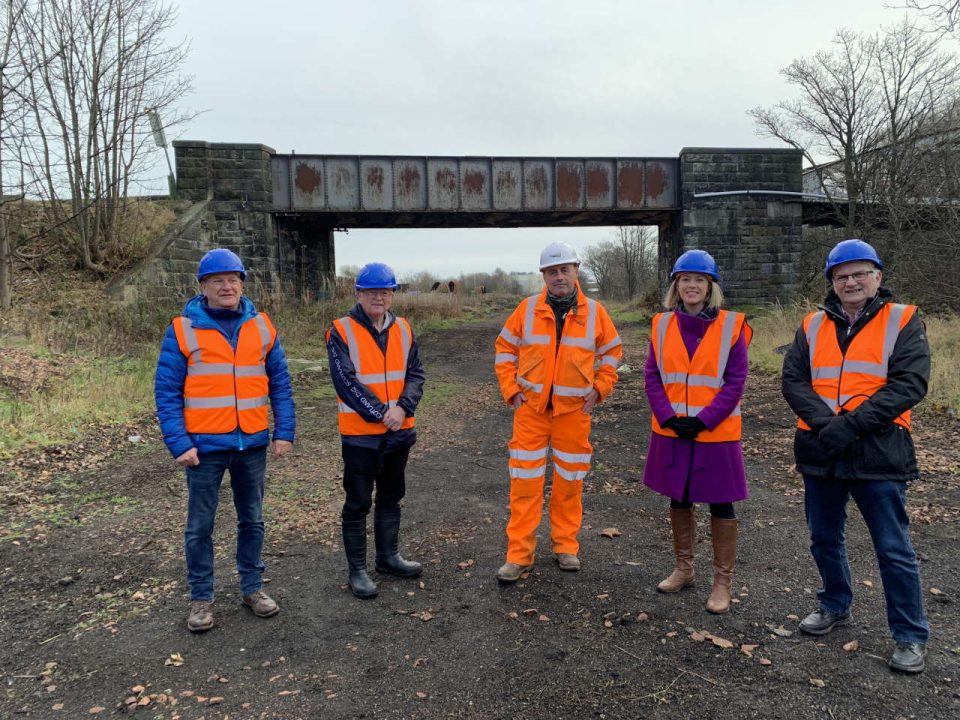 MSPs and Councillors on Leven site visit