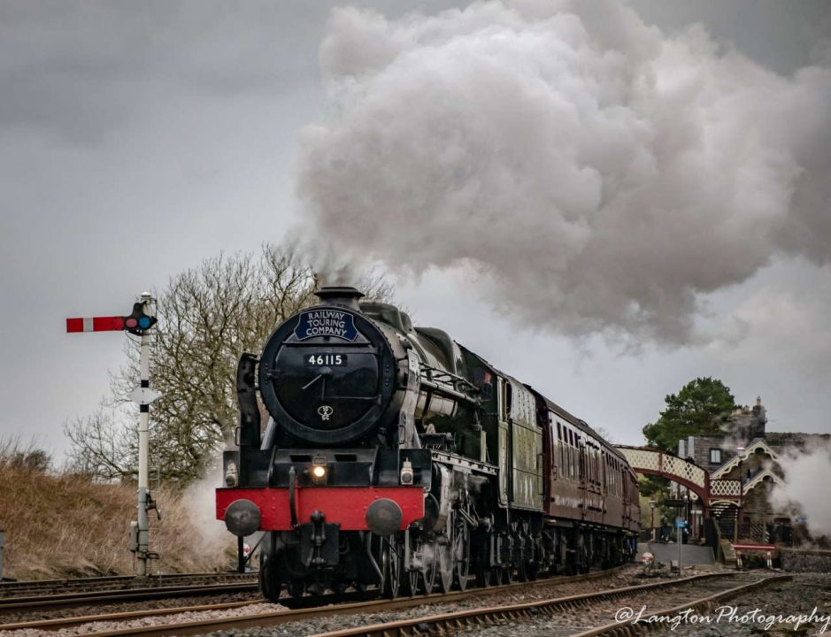 46115 Scots Guardsman on the Settle and Carlisle Line