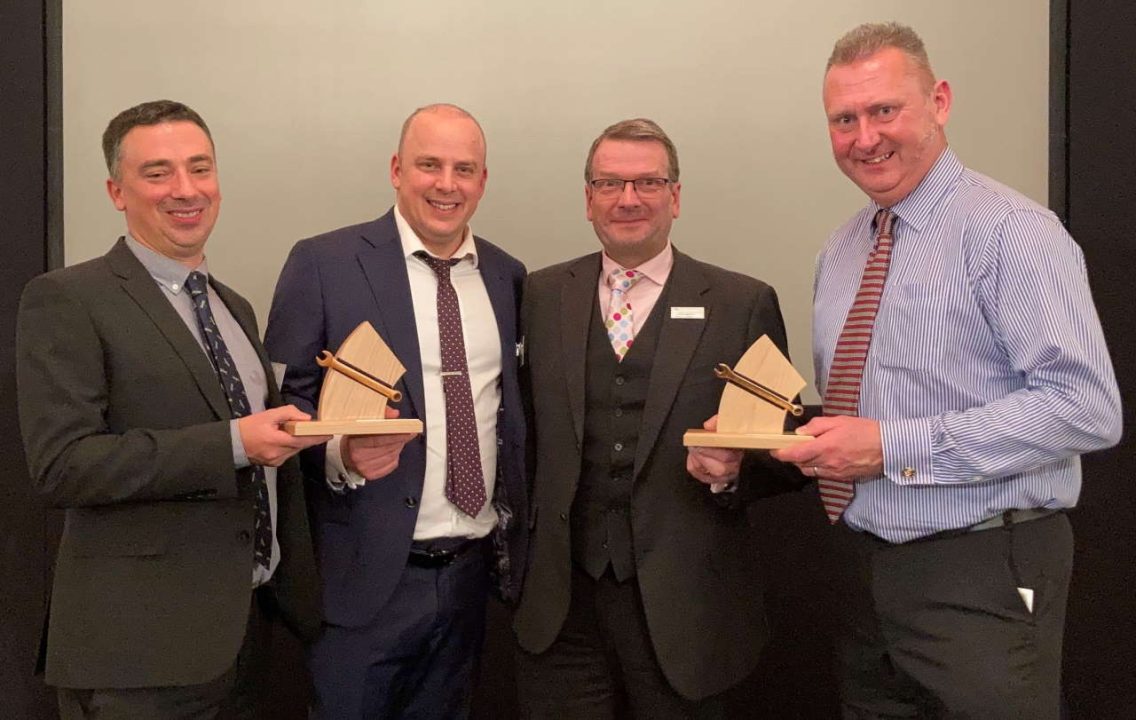 Left to right, David Eveleigh (Depot Engineering Manager, Reading), Olly Wise (DMU Fleet Engineer), Andrew Skinner (Head of Engineering) and Karl Atkinson (HST & Locomotive Fleet Engineer)