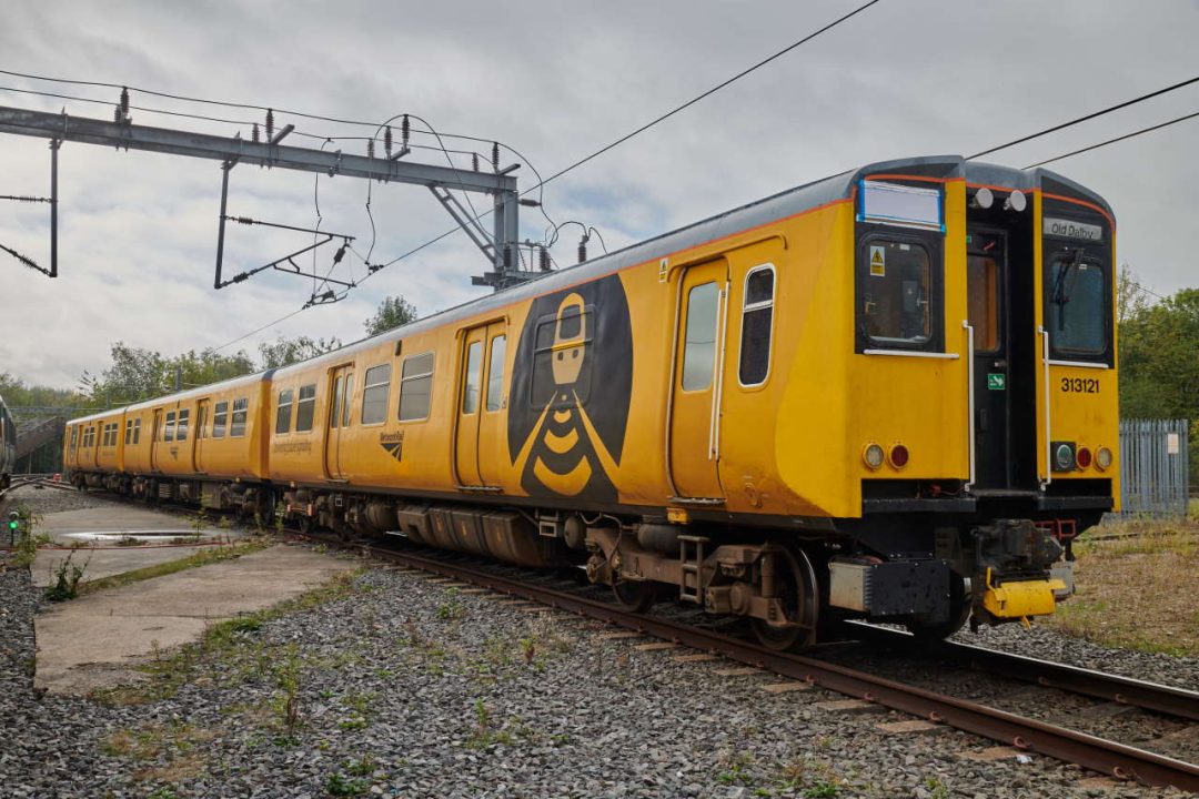 Network Rail class 313 test train at RIDC,