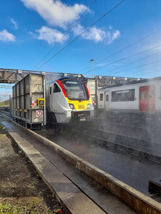 The new carriage washer at Ilford depot