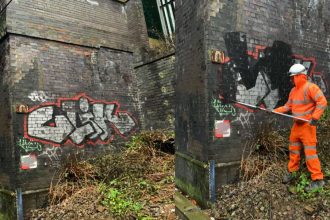 Birmingham graffiti grot spots cleaned up by Network Rail team