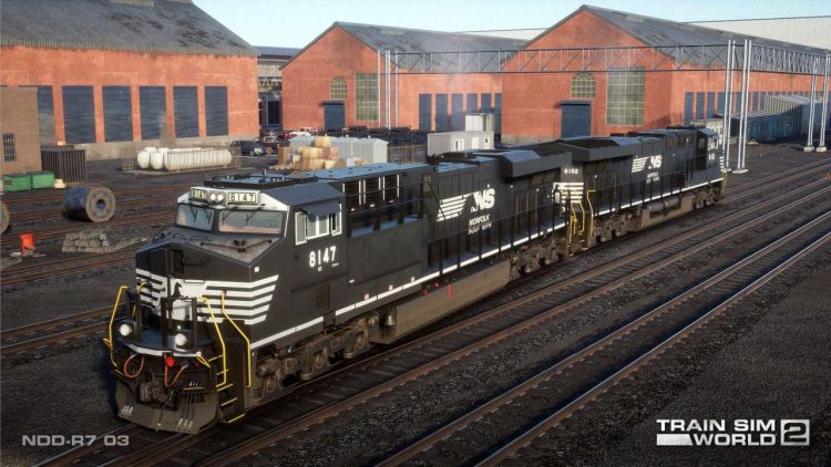 A pair of NS ES44ACs are standing at Altoona's Juniata Shops awaiting their next duties.