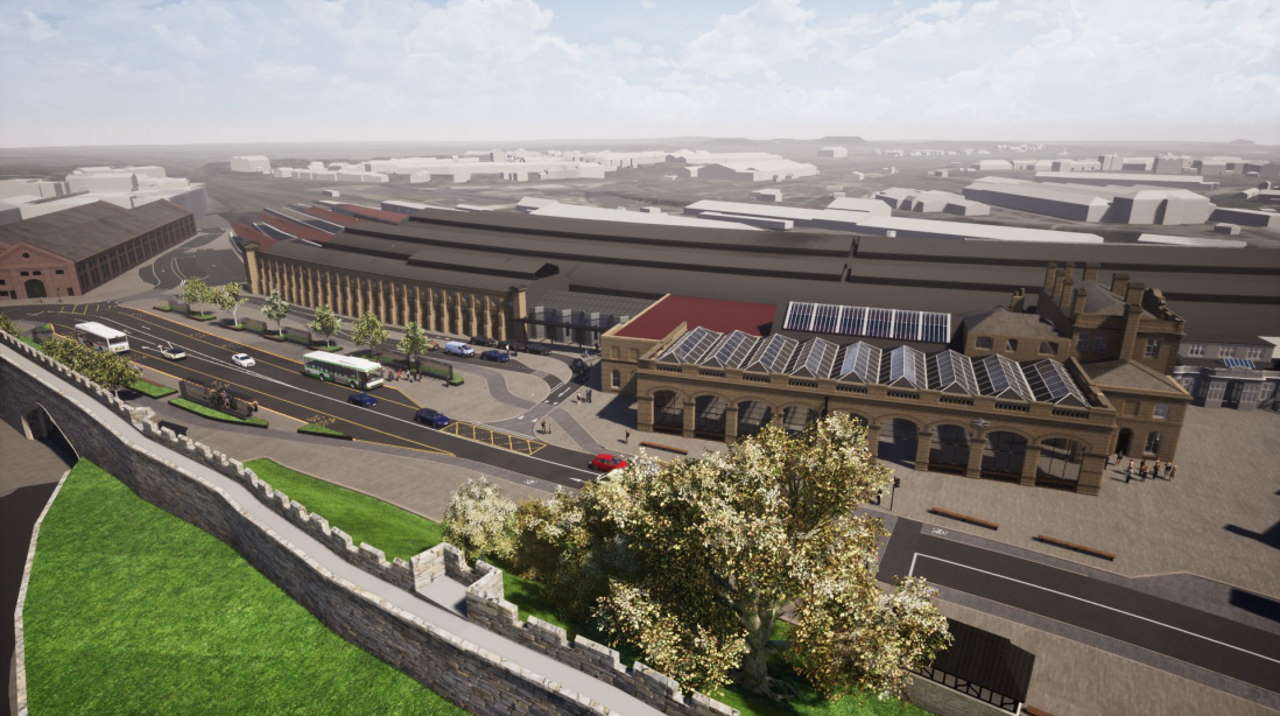 Designs for York railway station