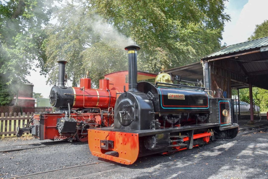 Gwynedd loco and Hunslet at Statfold Bard Railway