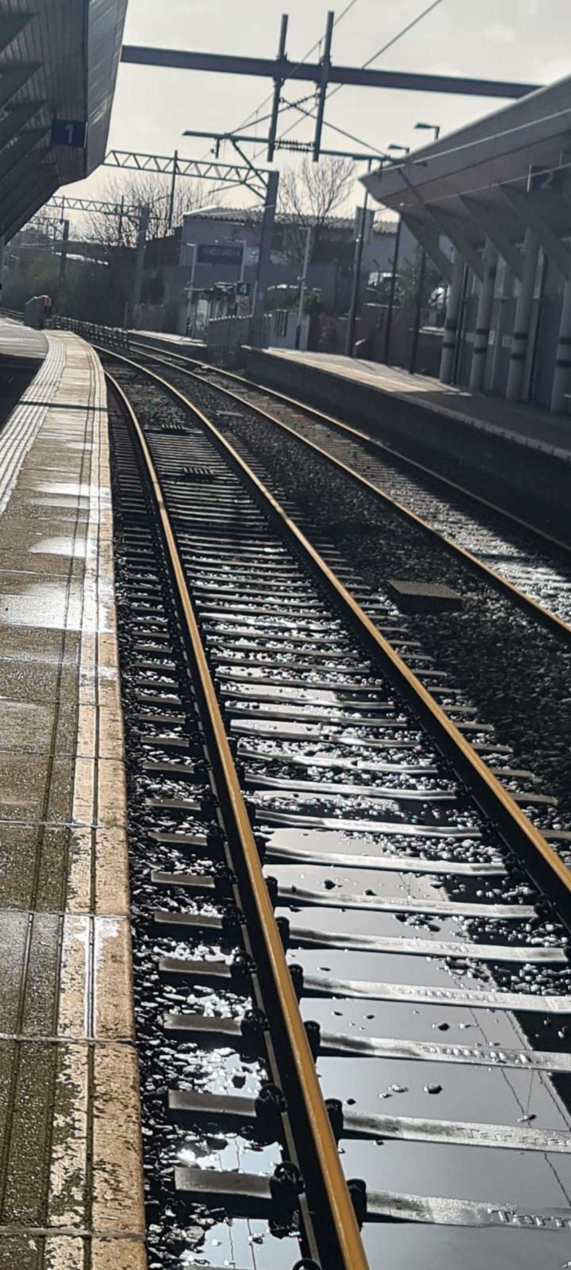 Rotherham Central station set to reopen tomorrow after Storm Franklin flood (Photo taken 21 February 2022)