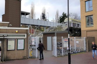 Lift construction work starts at Catford station