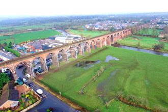 Victorian railway viaduct in Lancashire ‘mapped’ using drones to protect its future