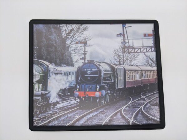 Steam locomotive mouse mat - 60163 Tornado and 8572 at Bridgnorth, Severn Valley Railway