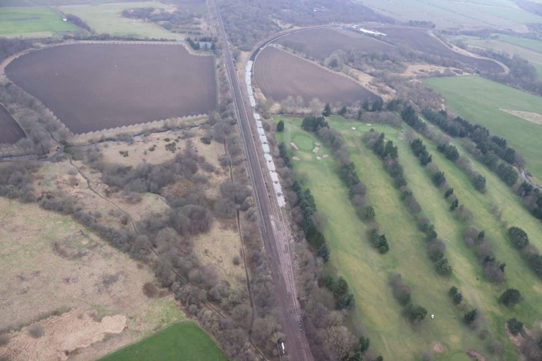 Thornton junction looking north