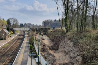 First rails arrive at Chirk for Glyn Valley Tramway rebuild