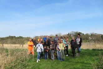 100 Trees planted near Norfolk station by Network Rail staff and volunteers