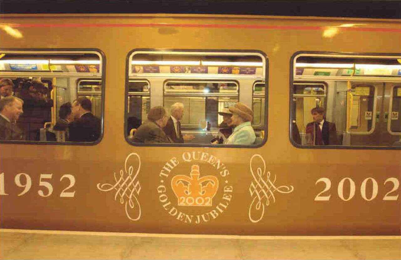 Side view of Jubilee Train