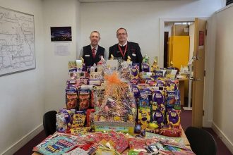 Children in hospital in East Anglia receive an Easter egg thanks to Greater Anglia customers