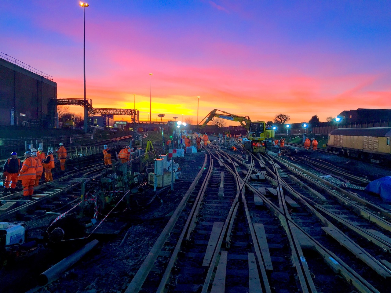 Track maintenance work Piccadilly line