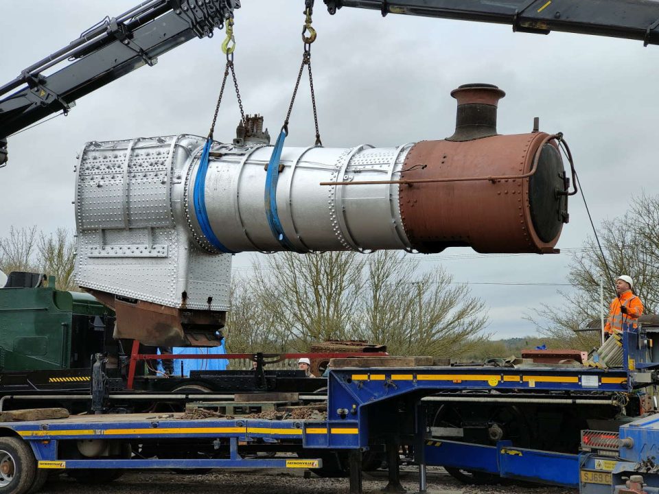 boiler of ex-GWR 66XX 0-6-2T No.6695