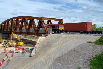 WATCH: First train runs over new 92-metre bridge in Birmingham