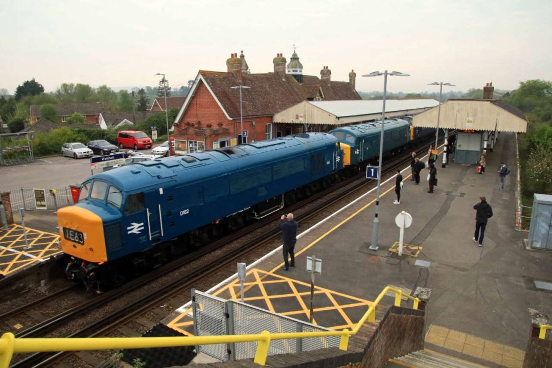 SR diesel gala loco convoy Wareham Tuesday 3 May 2022