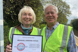 Norfolk railway station is first to receive ‘Wildlife Friendly’ status