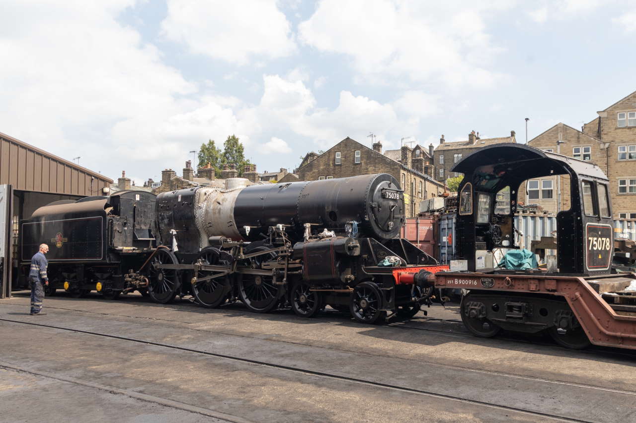 75078 with its boiler back in its frames