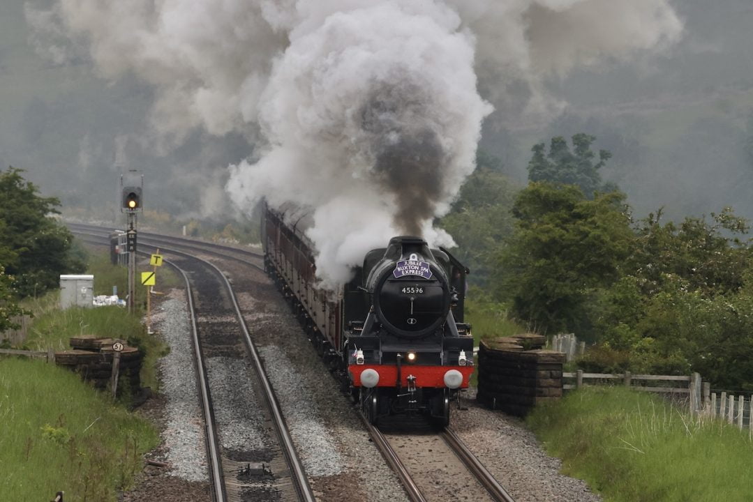 45596 Bahamas at Edale on the Jubilee Buxton Spa Express