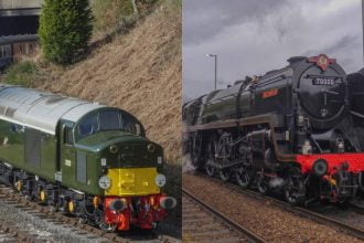 Class 40 and Britannia steam locomotive to haul Preston to Bristol tour this Wednesday