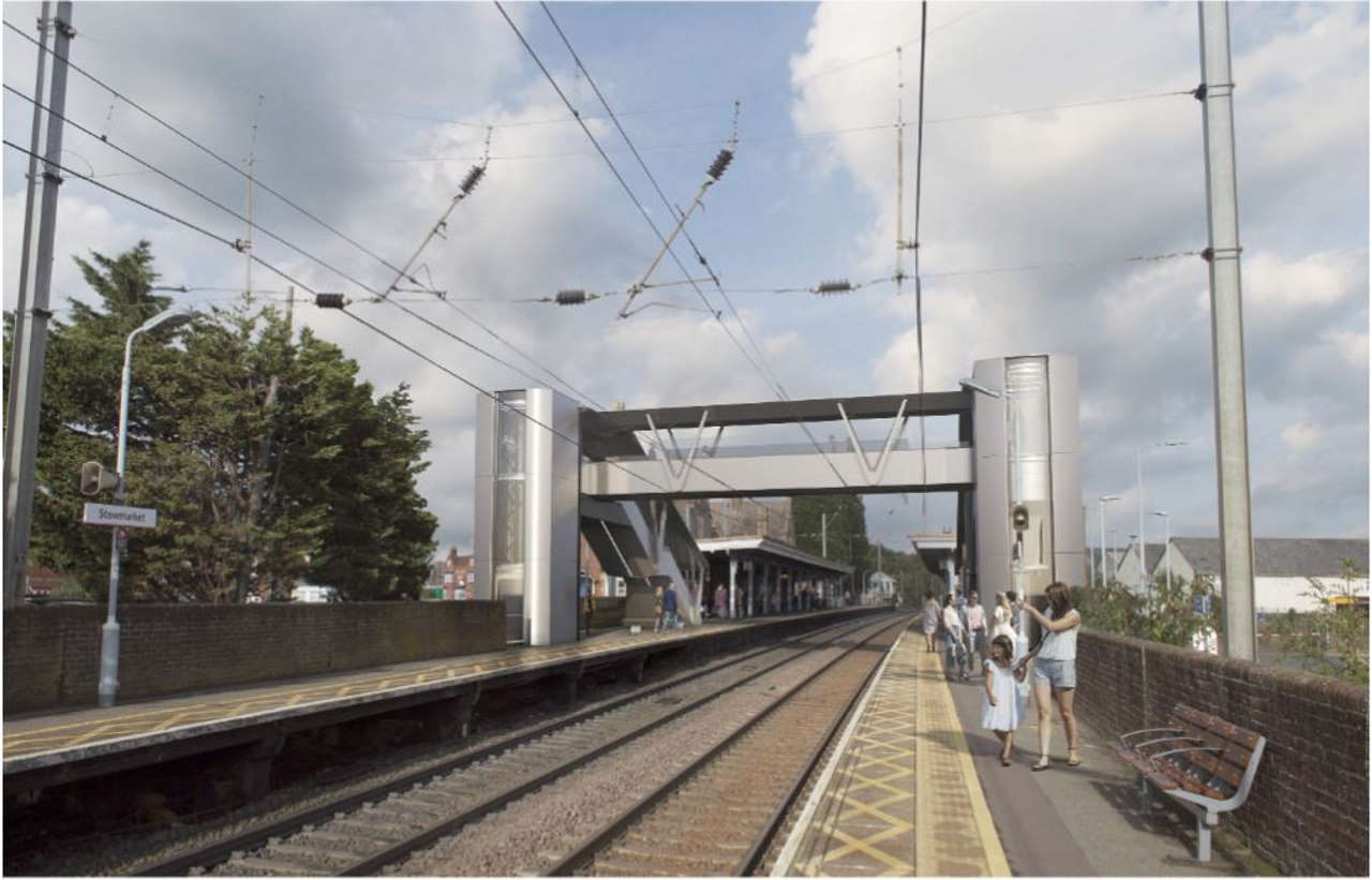 artist impression of ava bridge stowmarket