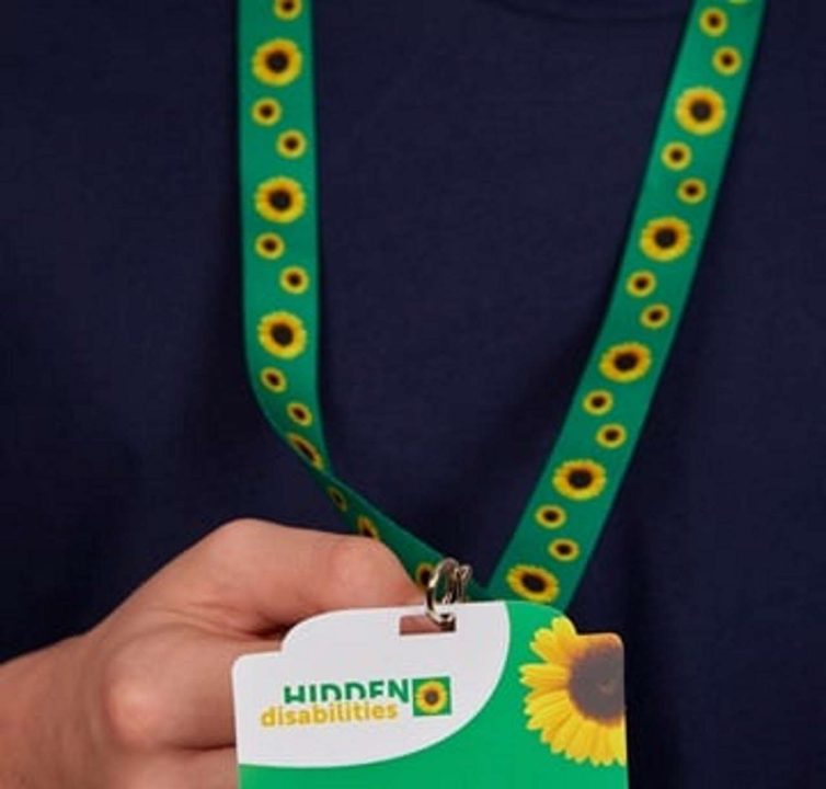 sunflower lanyard