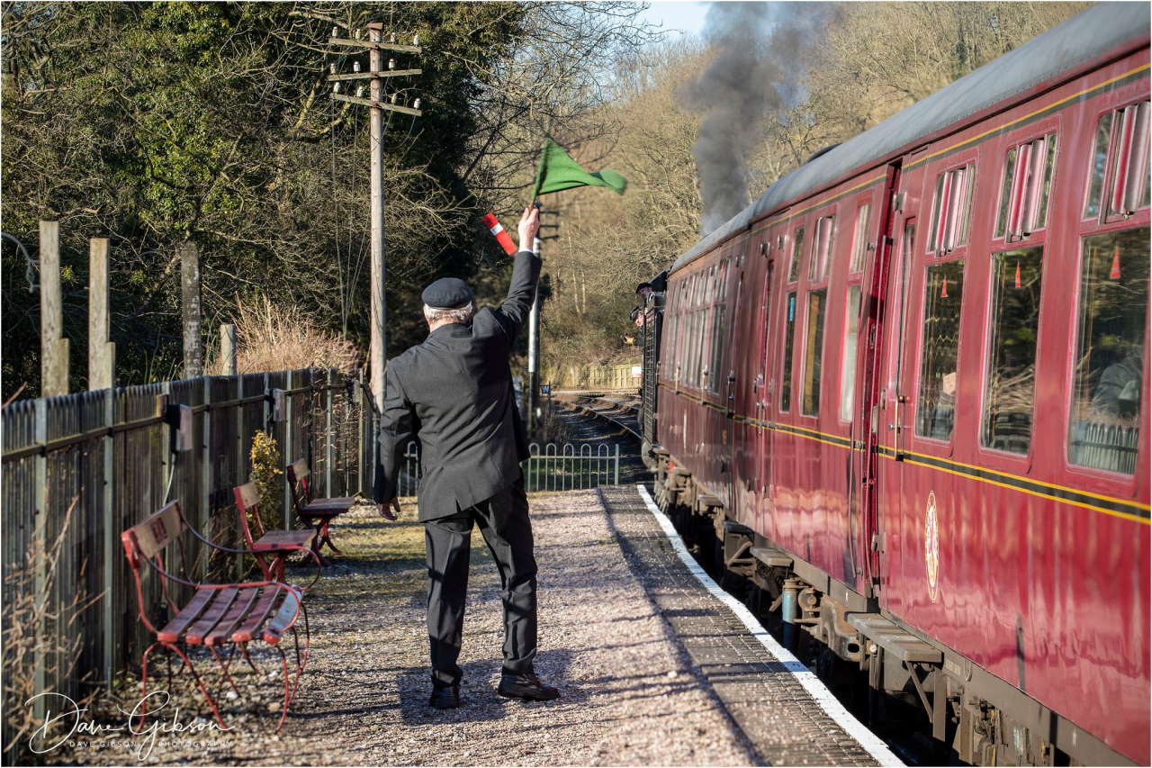 CVR guard waving his green flag