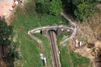 Major work to prevent landslips on Hampshire railway line