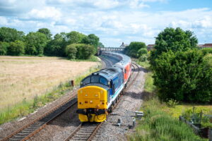 37425 takes an LNER InterCity 225 set to the depot