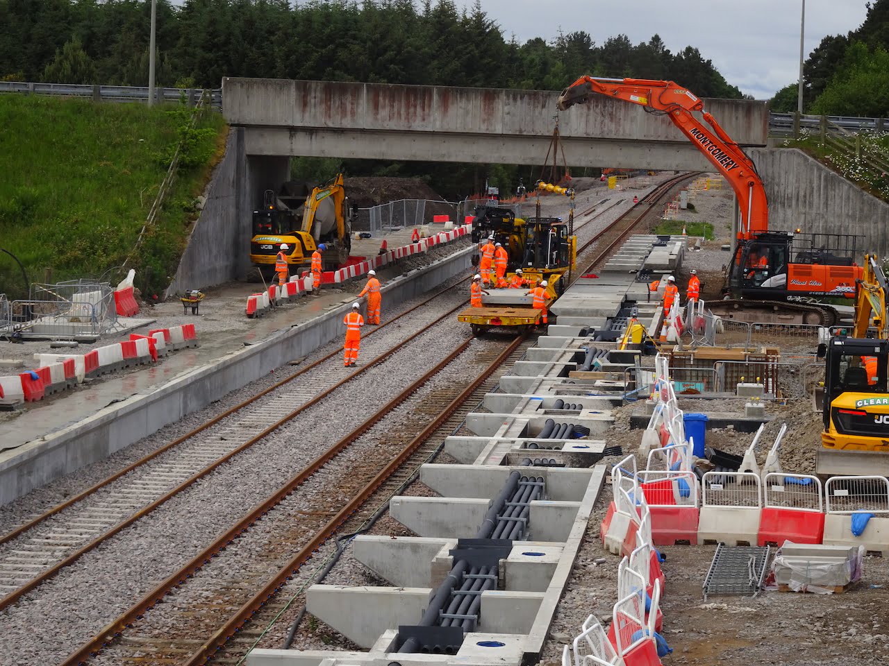 Inverness airport platform works