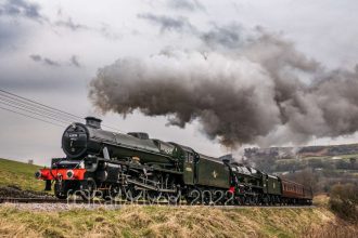 Steam locomotive 45596 Bahamas to visit London, Southampton and Weymouth this Thursday