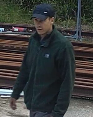 One of the men believed to be involved in the theft 