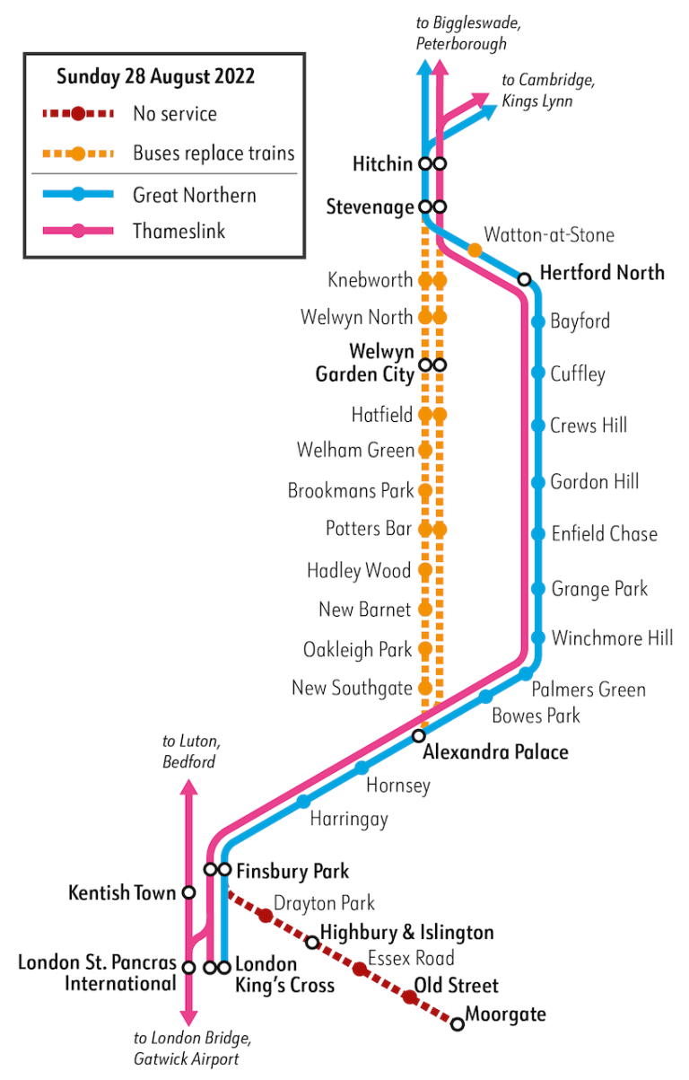 August Bank Holiday will see work carried out on the East Coast ...