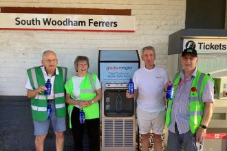 South Woodham Ferrers railway station gives out free refillable water bottles